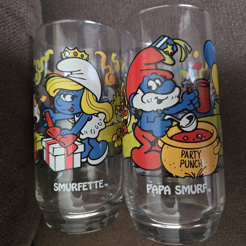 Smurfs Themed Glass Set